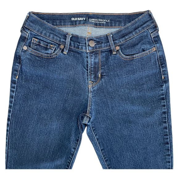 Old Navy Curvy/Profile Mid-Rise Jeans 2 Long - Picture 4 of 7